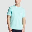 Original Penguin Archive Retro Tipped Pique T-Shirt in Blue Tint