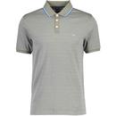 Original Penguin Micro Dash Jacquard Polo Shirt in Dusty Olive