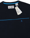 ORIGINAL PENGUIN Retro 70s Panelled Piped T-Shirt