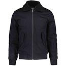 Original Penguin Twill Sherpa Jacket in Black