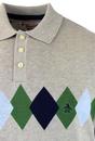 ORIGINAL PENGUIN Retro Mod Knitted Argyle Polo LF