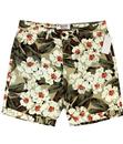 ORIGINAL PENGUIN Flora Retro Print Summer Shorts 
