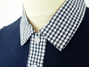 Wip Tip ORIGINAL PENGUIN Gingham Collar Mod Polo 