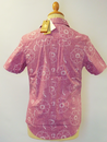 Floral Woven ORIGINAL PENGUIN Retro 60s Mod Shirt