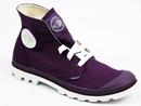 Blanc Hi PALLADIUM Retro Indie Purple Canvas Boots