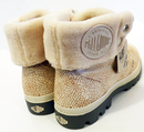 Camel Pilot PALLADIUM Baggy Leather S Retro Boots