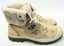 Camel Pilot PALLADIUM Baggy Leather S Retro Boots