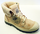 Camel Pilot PALLADIUM Baggy Leather S Retro Boots