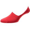 Pantherella Mens Socks Invisible Seville Loafer Trainer socks Red