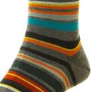 + Quakers PANTHERELLA Retro Mod Striped Socks G