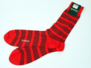 + PANTHERELLA Retro Mod Engineered Stripe Socks R