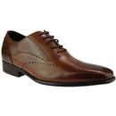 Coulter PAOLO VANDINI Mod Oxford Brogue Shoes TAN