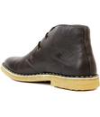 PAOLO VANDINI Netherfield Mod Leather Desert Boots in Brown
