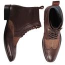 Ebenezer PAOLO VANDINI Mod POW Check Brogue Boots