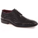 Enoch PAOLO VANDINI Diamond Weave Derby Shoes (B)