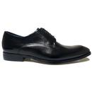 Paolo Vandini Eton Lace Leather Derby Shoes in Black