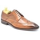 Paolo Vandini Gerard Wingtip Brogues in Tan Leather