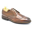 Paolo Vandini Heaney Wingtip Brogues in Tan