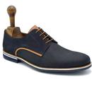 Paolo Vandini Hemsby Nubuck Derby Shoes in Navy