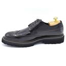 Medlar Paolo Vandini Mod Chunky Brogue Shoes Black