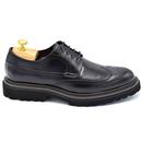 Medlar Paolo Vandini Mod Chunky Brogue Shoes Black