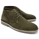 Modville Paolo Vandini Suede Desert Boots Olive