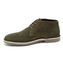 Modville Paolo Vandini Suede Desert Boots Olive