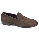 Monessie Paolo Vandini Suede Loafers (Chocolate)