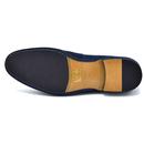 Monessie Paolo Vandini Mod Suede Loafers (Navy)