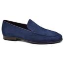 Monessie Paolo Vandini Mod Suede Loafers (Navy)