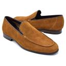 Monessie Paolo Vandini Mod Suede Loafers (Tan)