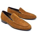 Monessie Paolo Vandini Mod Suede Loafers (Tan)