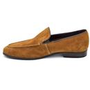 Monessie Paolo Vandini Mod Suede Loafers (Tan)