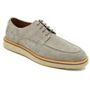 Paolo Vandini Nash Apron Suede Shoes in Grey