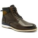 Paolo Vandini Norden Cuffed Boots in Dark Brown