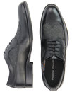 Roberto PAOLO VANDINI Derby Tweed Leather Shoes