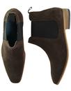 Smokey PAOLO VANDINI Mod Suede Chelsea Boots BROWN