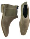 Smokey PAOLO VANDINI Mod Suede Chelsea Boots TAUPE