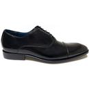 Paolo Vandini Thistle Mod Oxford Shoes in Black Leather