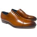 Thistle Paolo Vandini Tan Leather Oxford Shoes 