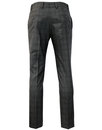 Men's Retro 60s Mod Windowpane Check Suit Trousers