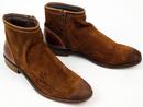 Peckham PAOLO VANDINI Suede Zip Chelsea Boots (R)