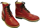 Ike PAOLO VANDINI Retro Indie Mod Brogue Boots (O)