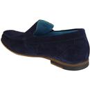 Alec PAOLO VANDINI Mod Suede Slip On Loafers NAVY