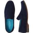 Alec PAOLO VANDINI Mod Suede Slip On Loafers NAVY