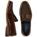 Dennis PAOLO VANDINI 60's Mod Tweed Penny Loafers 