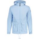 patrick footwear and clothing mens chapman zip hooded lightweight terrace jacket sky blue