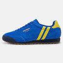 Patrick Dijon Runner Trainers in Royal Blue, White and Yellow picture from side