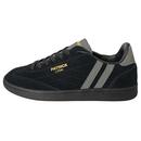 Patrick Lyon Suede Trainers in Black and Charcoal