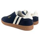 Lyon Patrick Retro 80s Suede Cupsole Trainers N/W